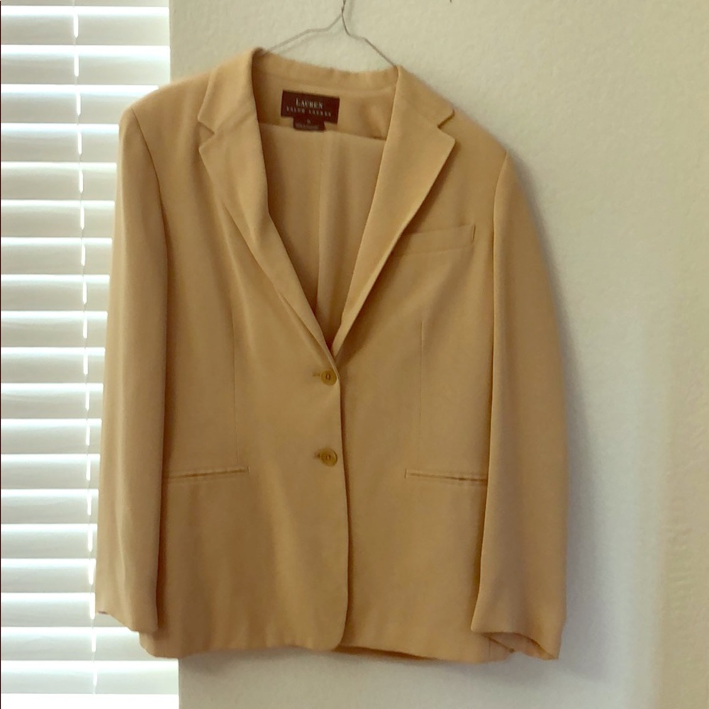 Tan Ralph Lauren suit